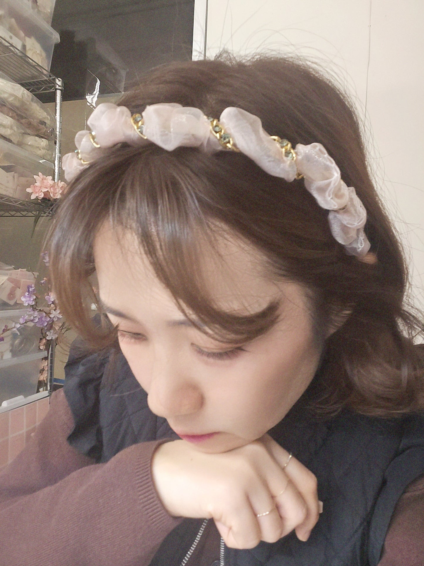 1 Pink Chain Princess Hairband