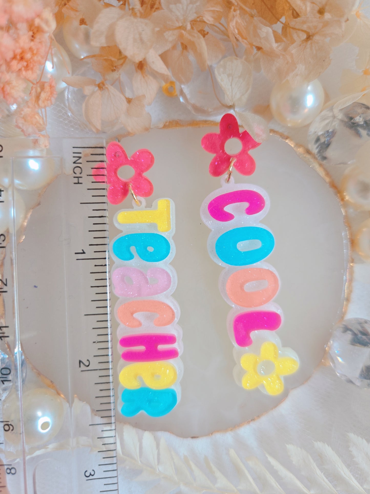 Teacher Cool Multi Color Drop Earring