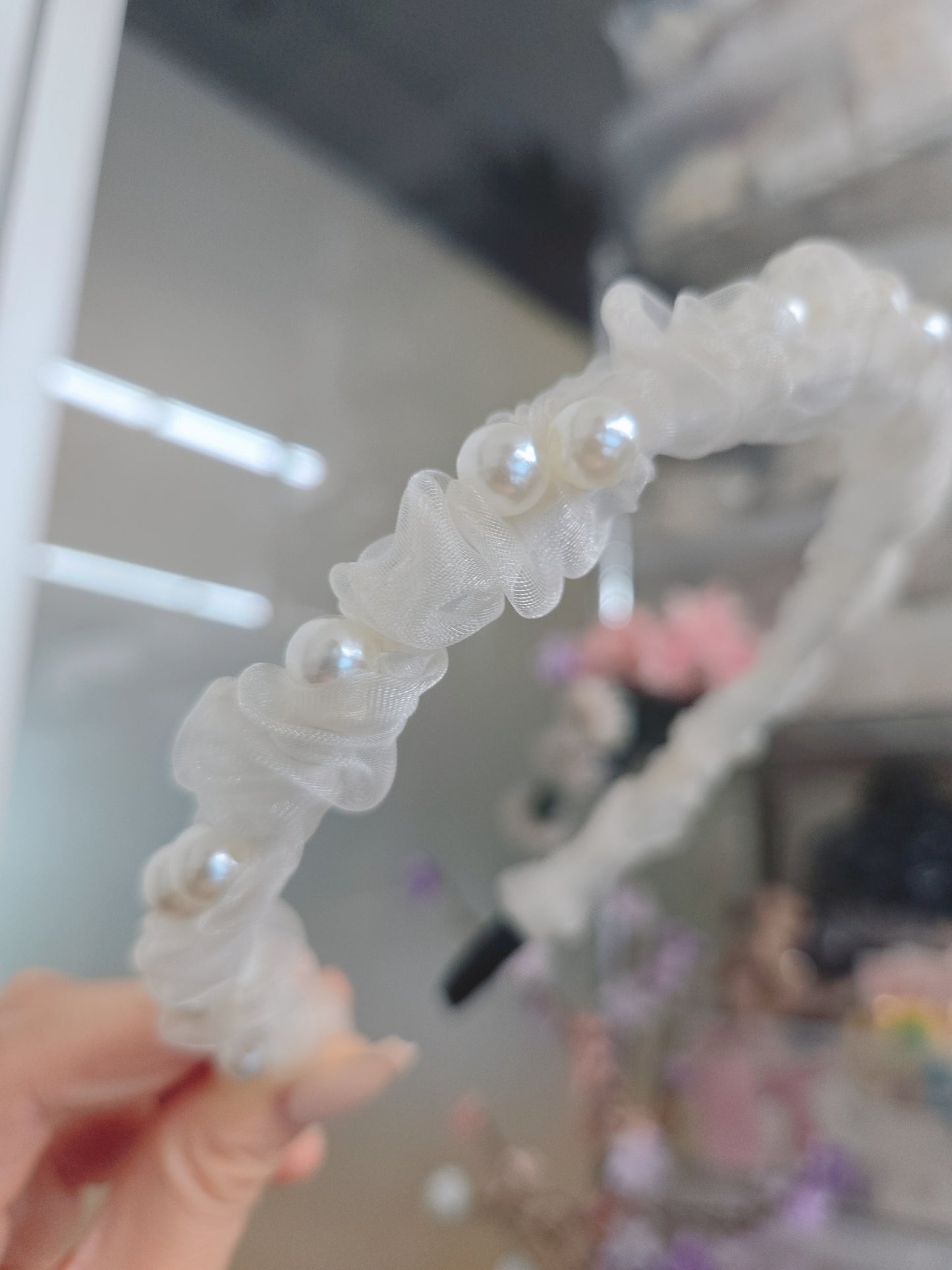 1 White Pearl Wedding Style Princess