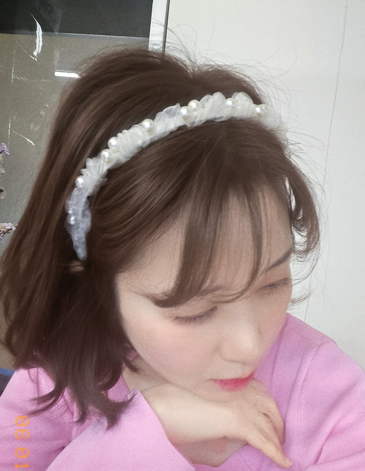 1 White Pearl Wedding Style Princess